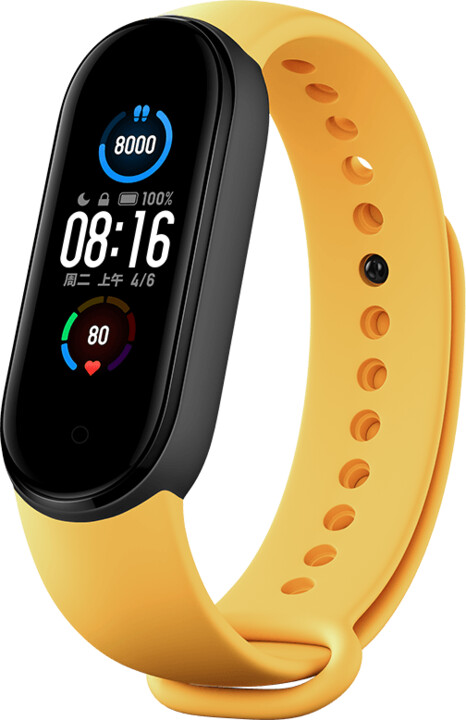 Rrip Xiaomi për Mi Band 5, 3 copa, i kaltër/verdhë/gjelbër