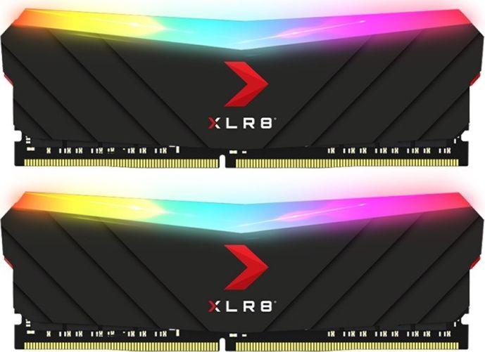 меморија  PNY XLR8 Gaming Epic-X RGB, DDR4, 16 GB, 3600 MHz, CL18, MD16GK2D4360018XRGB