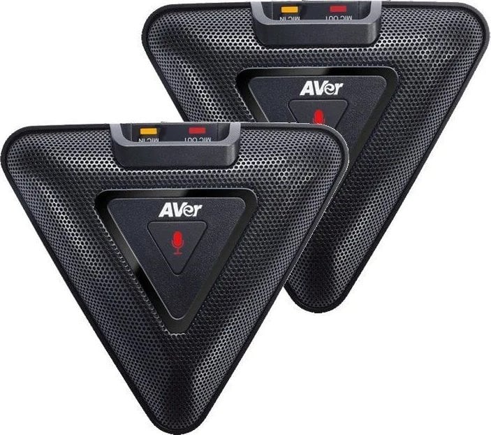 Mikrofon shtesë AVer për VC520 Pro2 dhe FONE540, set 2 copë, i zi