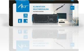 Tastierë Art AK-47U, me kabllo, UK, e zezë-bluë