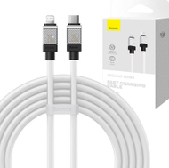Kabllo karikimi Baseus CoolPlay, USB C në Lightning, 20W, 2m, e bardhë