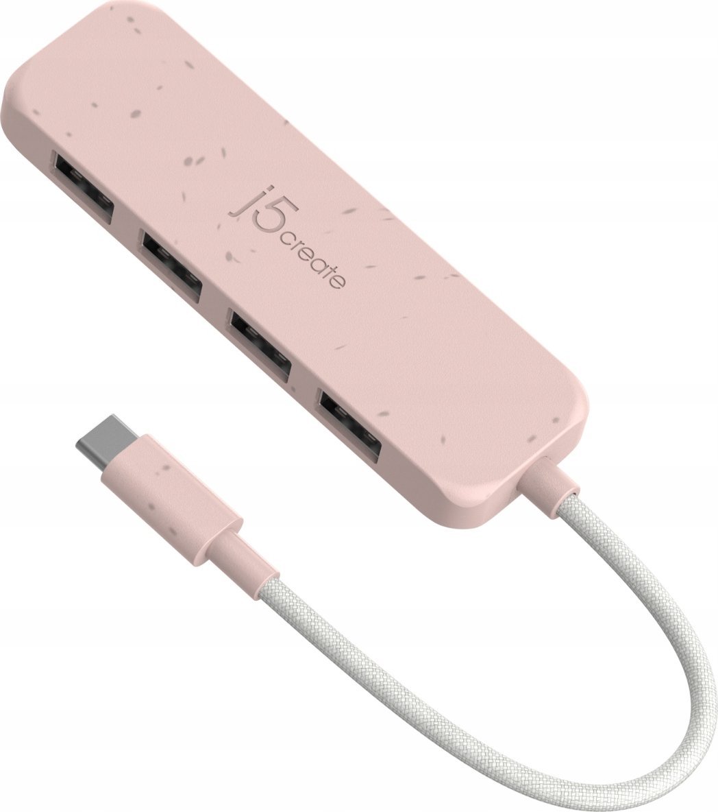 Hub USB C J5create JCH4, 4 porta USB A, 10Gbps, gri
