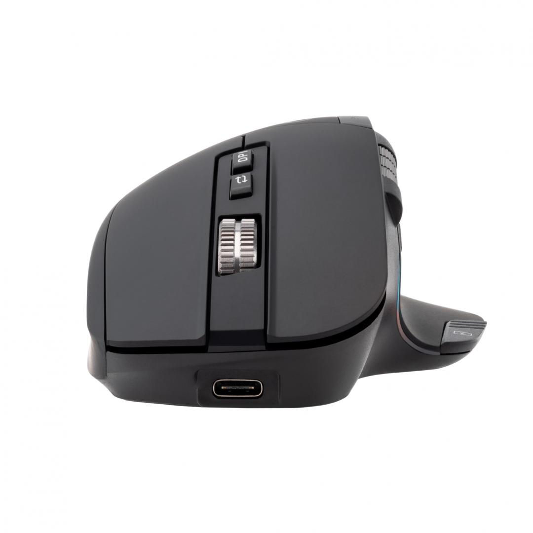 Mouse pa tela Tellur Shade, Bluetooth, optik, 8 butona, i zi