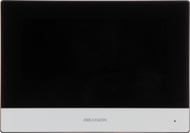 Komplet video interkom IP Hikvision DS-KIS604-SC, kamerë 2MP, ekran 7", gri