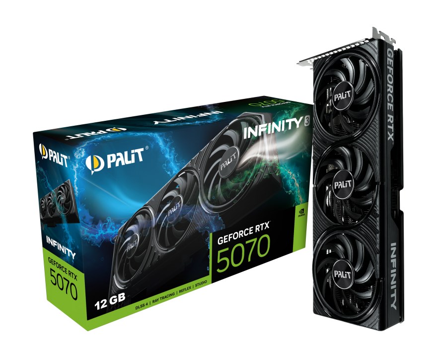 Graphics card Palit GeForce RTX 5070 Infinity 3 - 12GB - GDDR7 - 192-bit
