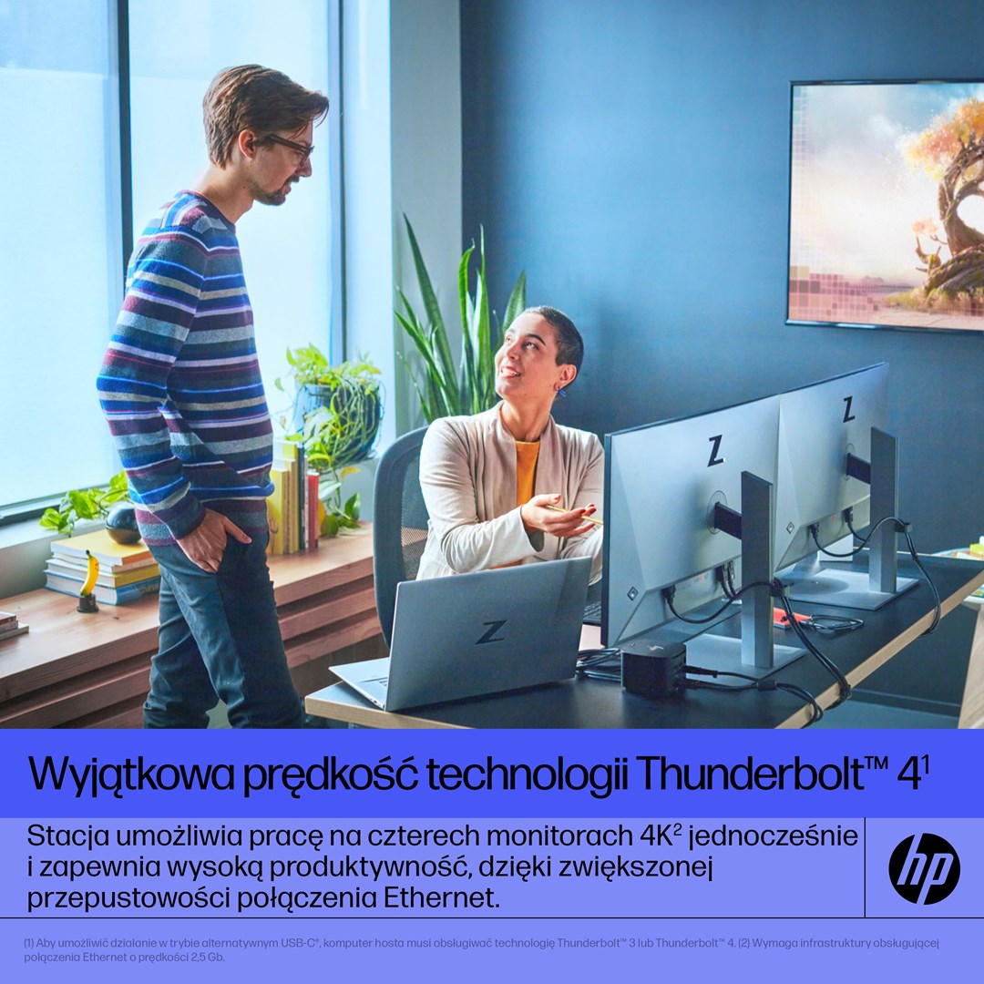 Stacion lidhës HP Thunderbolt G4, 4K, 100W, Thunderbolt 4, i zi