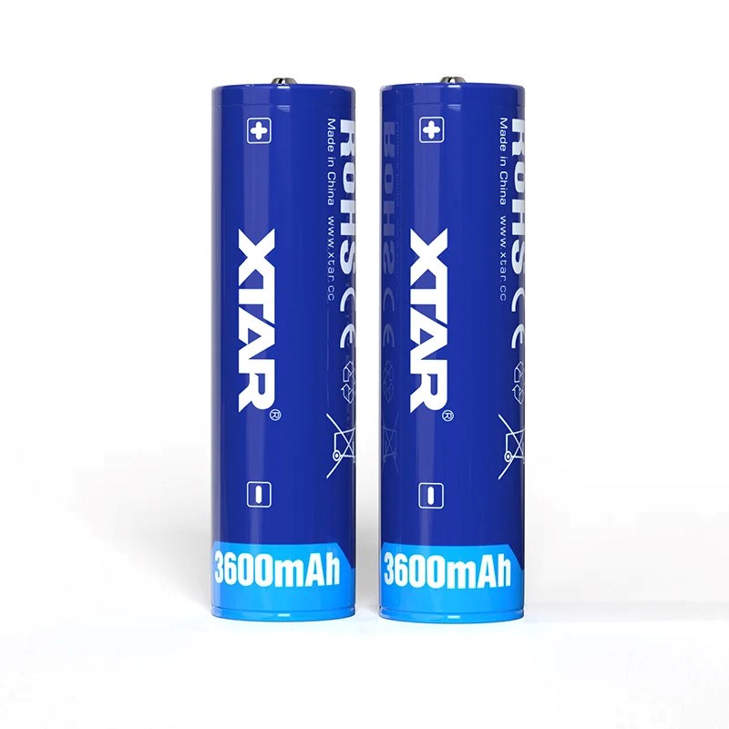 Bateri rikarikueshme XTAR 18650, 3600mAh, 3.6V Li ion, blu