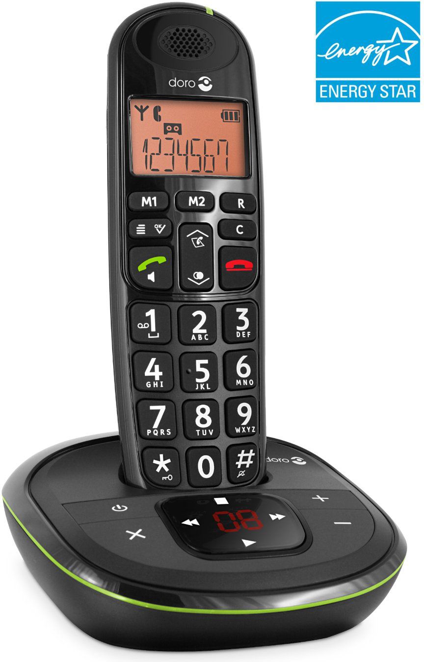 Telefon fiks Doro PhoneEasy 105wr, DECT, Caller ID, i zi