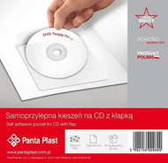 Xhep vetëngjitës për CD Panta Plast, PVC, 120x120mm, set 10 copë