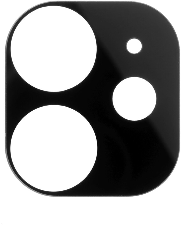 Xham mbrojtës për kamerë FIXED për Apple iPhone 12, i zi 