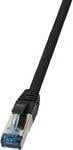 Kabllo rrjeti LogiLink CAT6A S FTP, industriale, 1m, e zezë