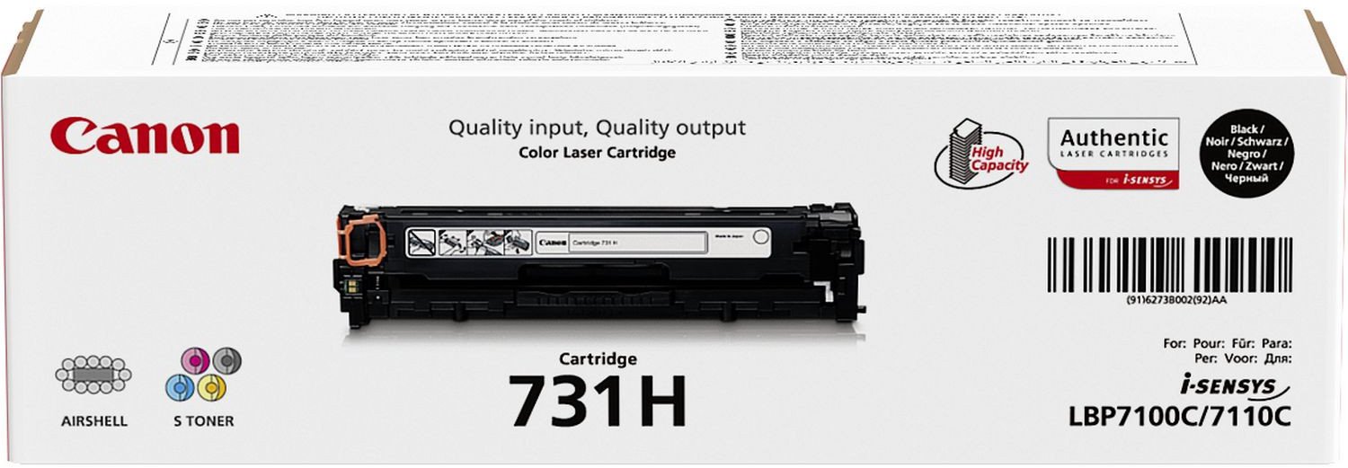 Tонер Canon 731H, голем капацитет, црн, оригинален