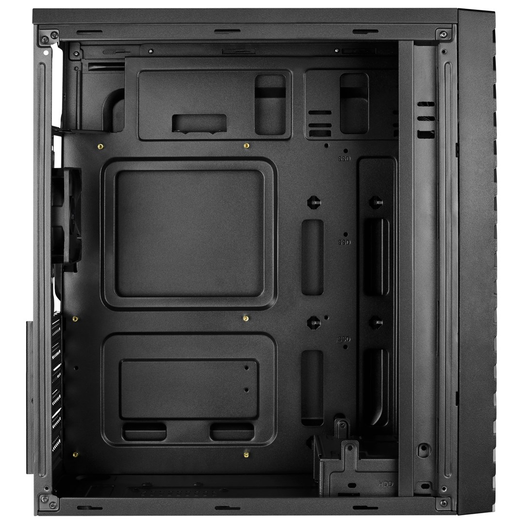 Kutia PC Aerocool Streak ACCM-PV19012.11, Midi Tower, RGB, e zezë
