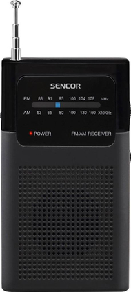 Radio portative Sencor SRD 1100B, FM AM, kompakte, e zezë