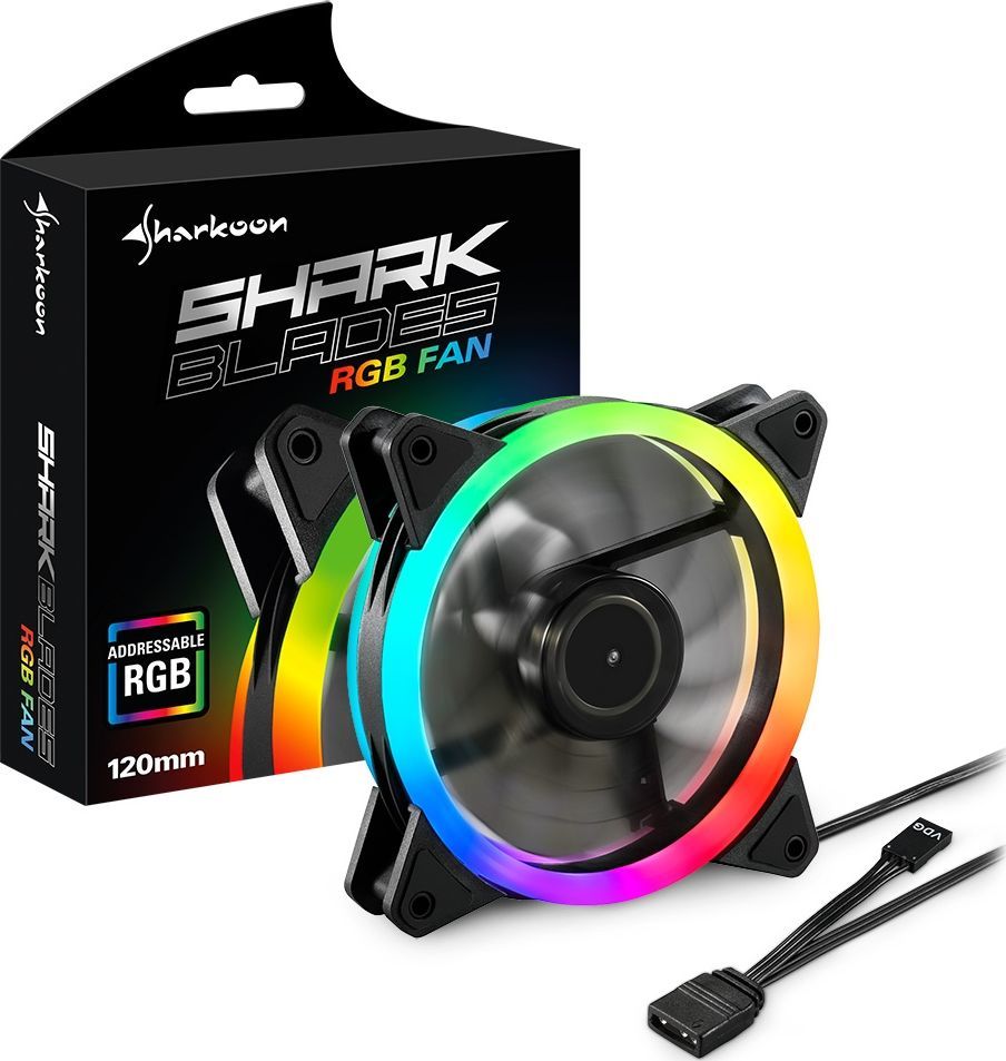 Ftohës Sharkoon Blades RGB, 120 mm