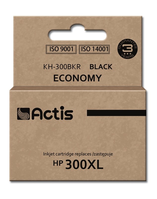 Мастило за печатач Actis KH-300BKR (замена за HP 300XL CC641EE), 15 ml, црно
