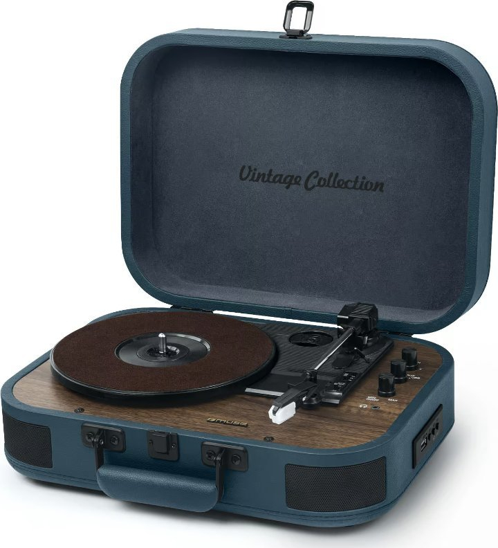 Gramafon Muse MT-201 OB, stereo, USB, AUX IN, kafe
