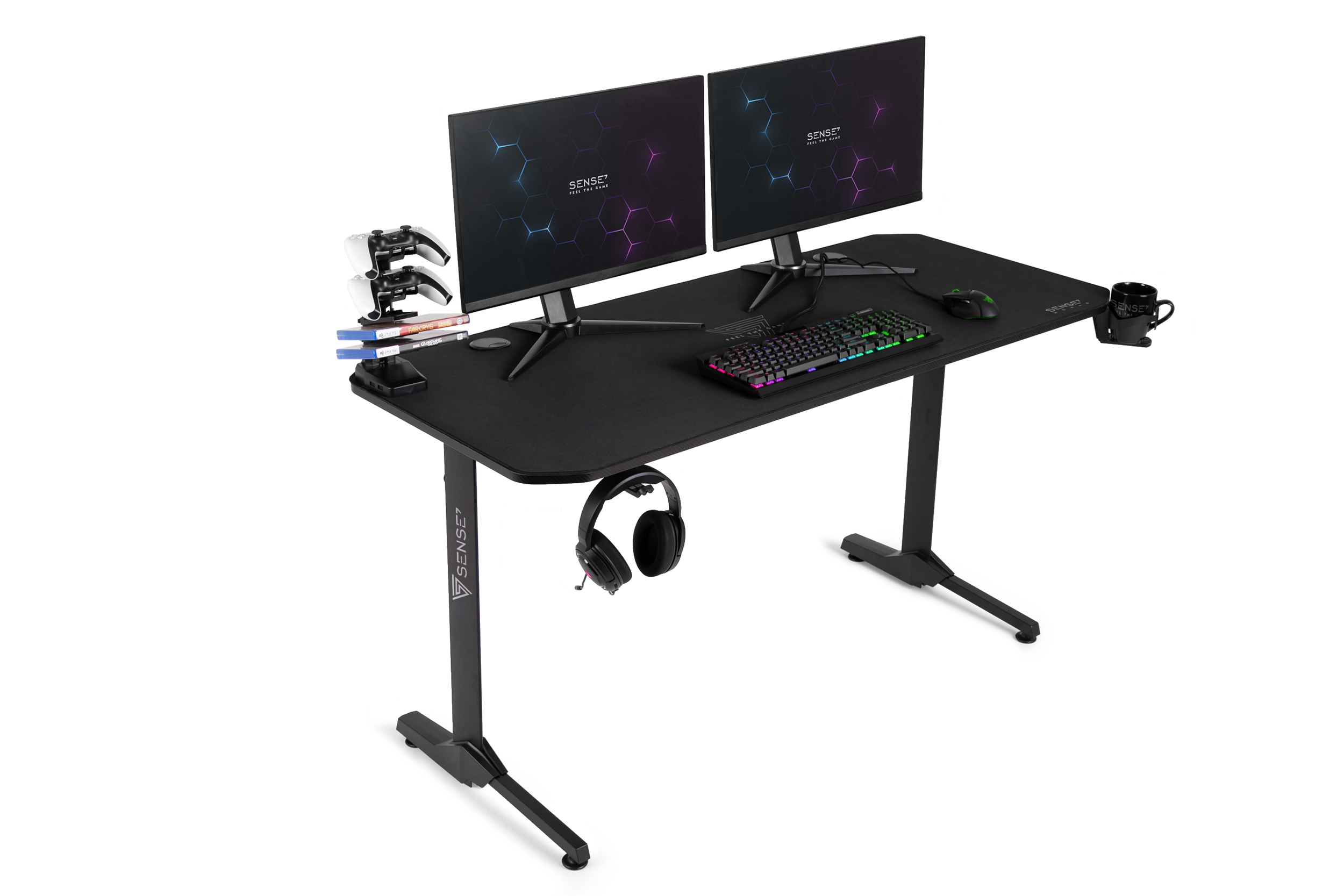 Tavolinë SENSE7 Nomad Classic 140cm x 60cm, e zezë