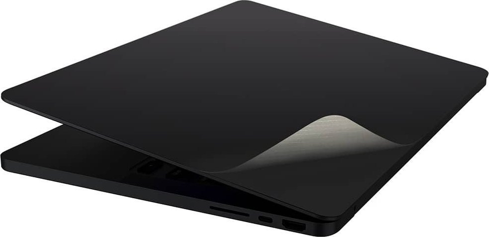 Set mbrojtës JCPAL MacGuard për MacBook Pro 16", 2 në 1, Space Black, i zi