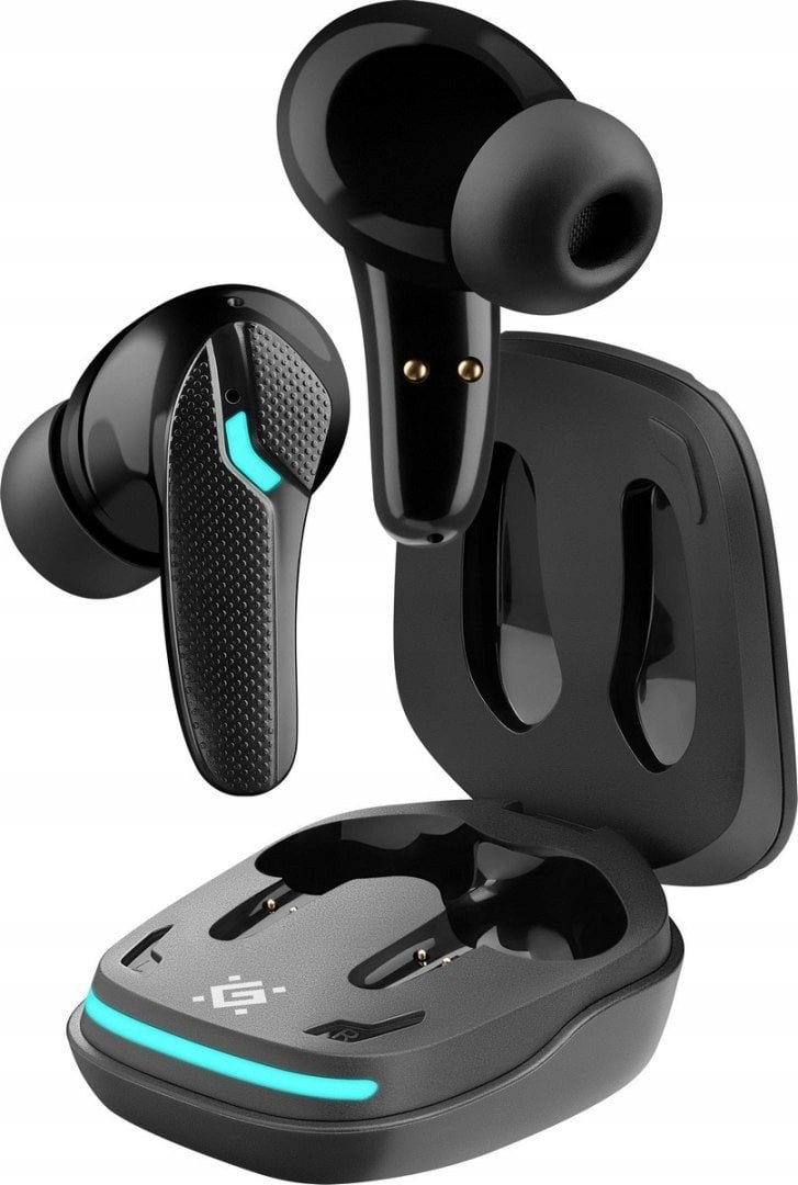 Kufje gaming TWS CyberDots 285, pa tela, me mikrofon, me drita LED