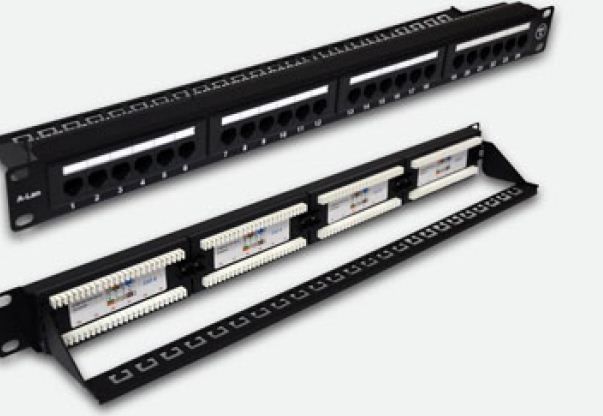 Patch panel Alantec PK001, UTP Cat.6, 24 porta RJ45, 1U