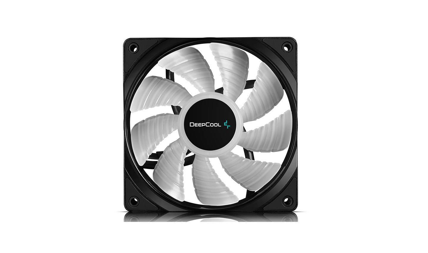 Ftohës Deepcool RF120, 3 copë, 12 cm, i zi