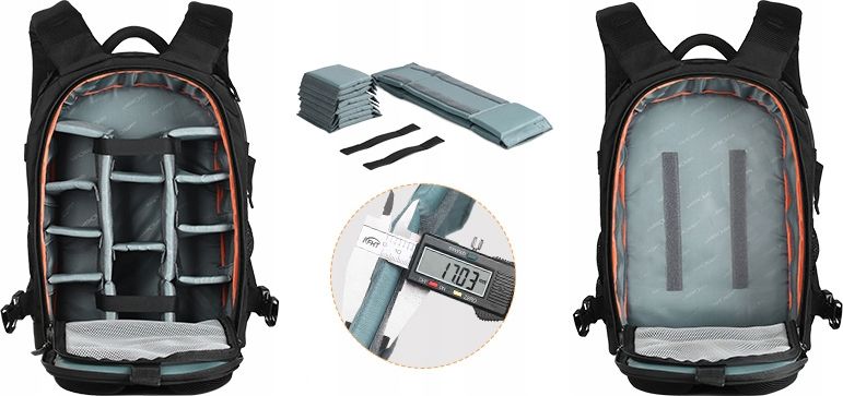 Çantë fotografike K&amp;F Concept KF13.119, 23L, për kamera dhe laptop 14", kamuflazh pylli