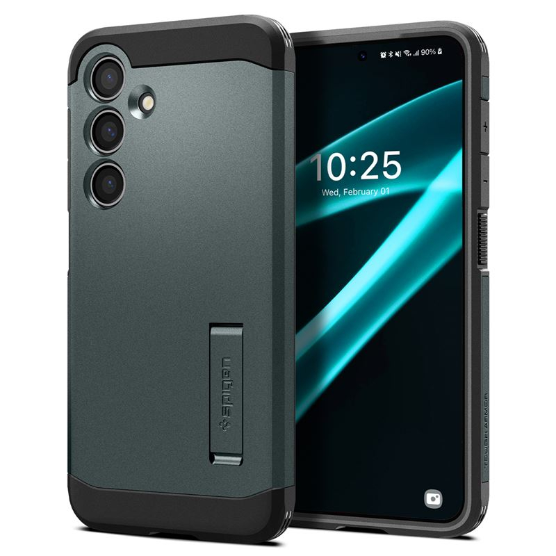 Mbështjellës për Samsung Galaxy S24+ Spigen Tough Armor, i gjelbër