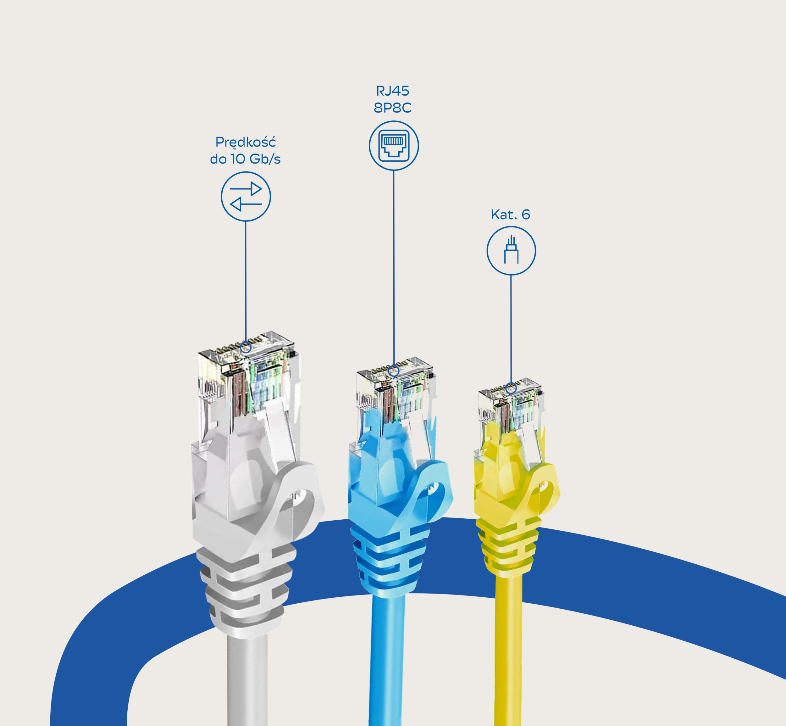 Kabllo Ethernet Zoy ZCR025R, Cat 6 UTP, 0.25m, e kuqe