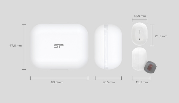 Kufje Silicon Power SP3MWASYBP75BT0B, 20kHz, Bluetooth, të kaltra
