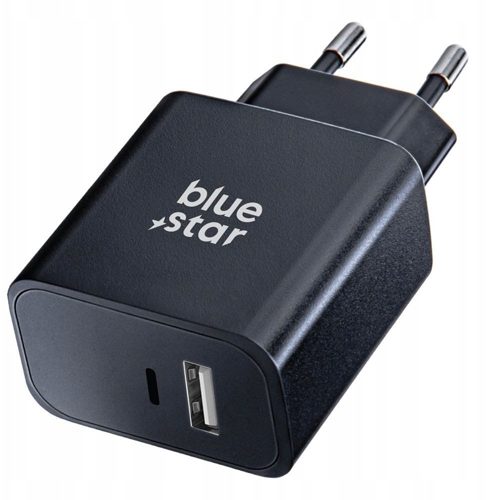 Karikues AC Blue Star TFB-TC-25W, USB C USB A, 25W 3A, i bardhë