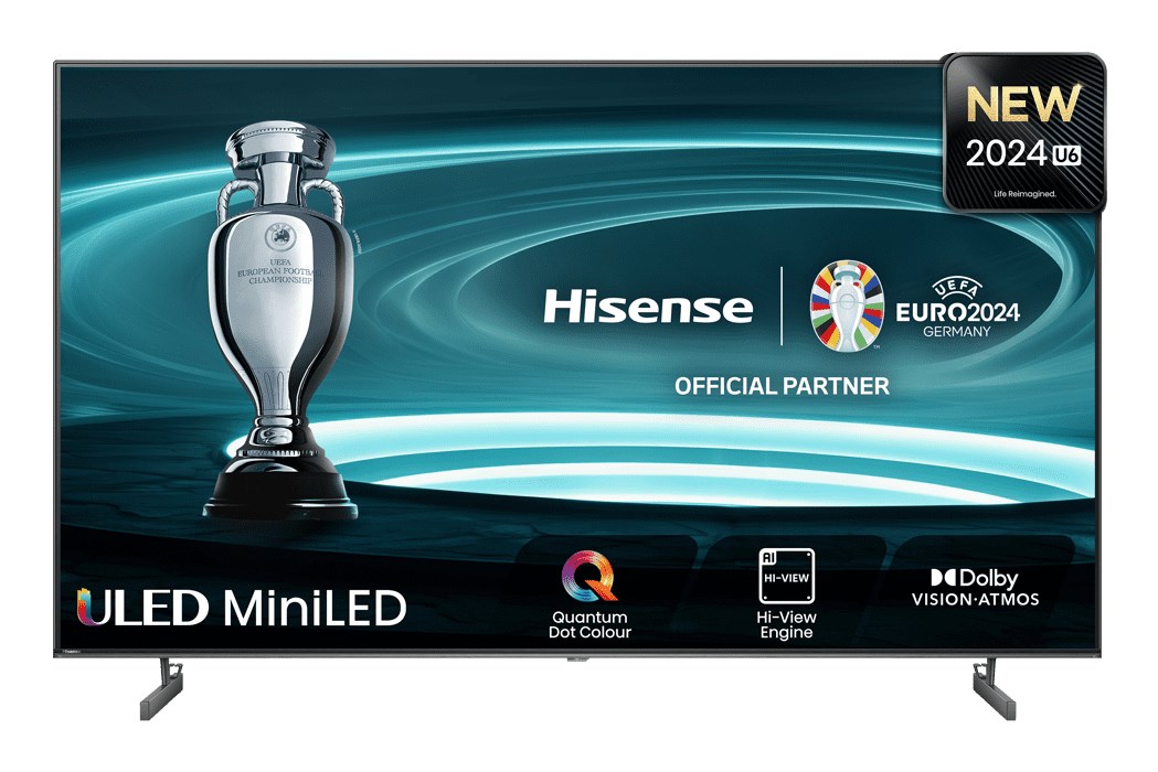 Televizor Hisense 55U6NQ, 55", Mini-LED, 4K UHD, Smart TV, i hirtë