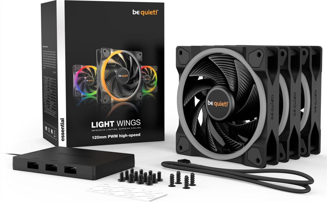 Ventilator PC be quiet! Light Wings BL077, 120mm, PWM high speed, ARGB, i zi