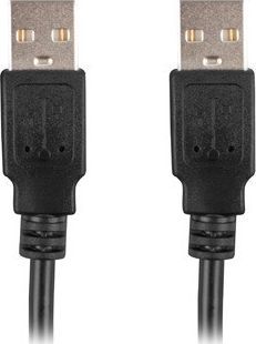 Kabllo Lanberg USB-A 2.0, M/M, 0.5m, e zezë