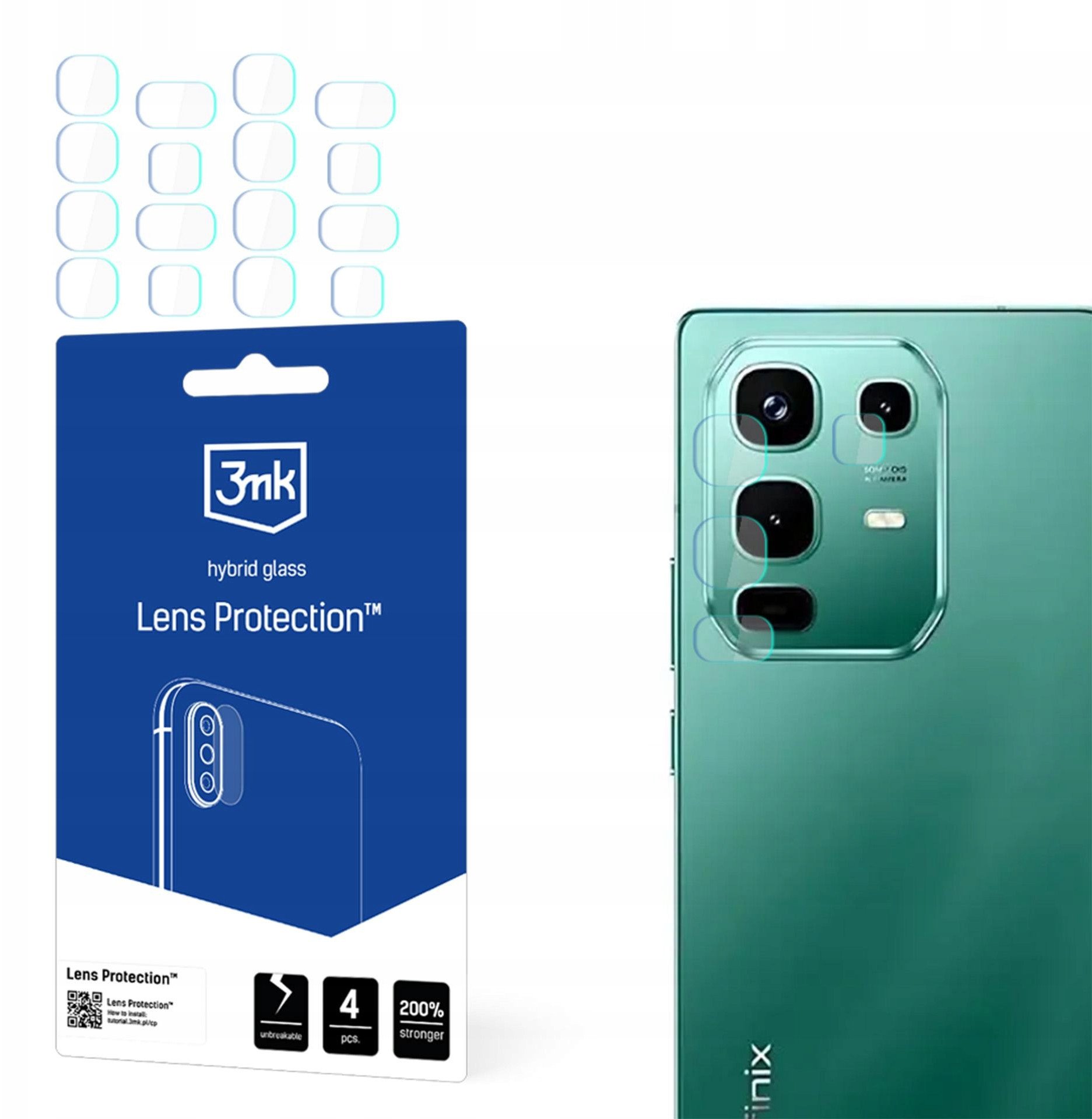 Folie mbrojtëse lente 3MK Infinix Note 50 Note 50 Pro Realme Note 50, transparente