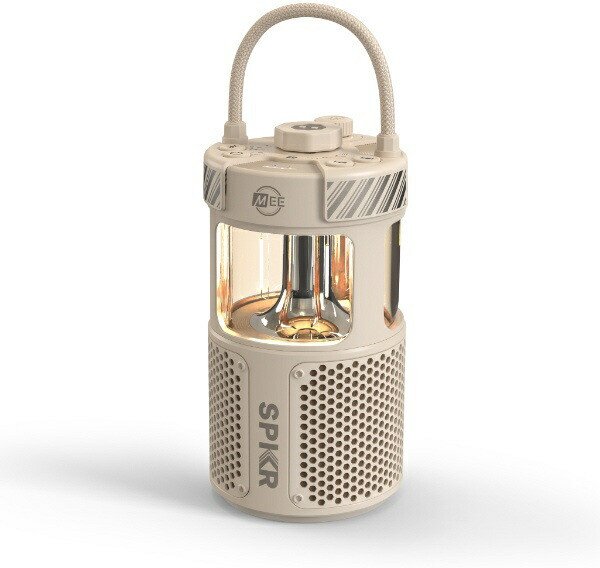 Altoparlant Bluetooth Mee Audio LightSPKR, portabël, llambë kampingu, rezistent ndaj ujit, Desert Sand