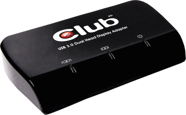 Adapter video Club 3D SenseVision CSV-2320HD, USB 3.0 në HDMI DVI, i zi