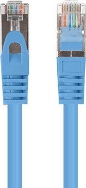 Сет мрежни кабли Lanberg Patchcord, CAT.6 FTP, 1m, 10 парчиња, сина