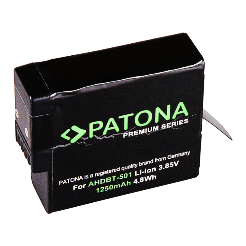PATONA Premium Battery f. Gopro Hero 5, 6 and 7