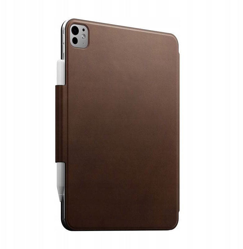 Këllëf Nomad Leather Folio për Apple iPad Pro 11" M4, lëkurë, kafe