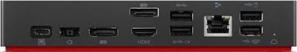 Stacion lidhës Lenovo ThinkPad Universal Smart Dock USB-C 40B20135EU, i zi