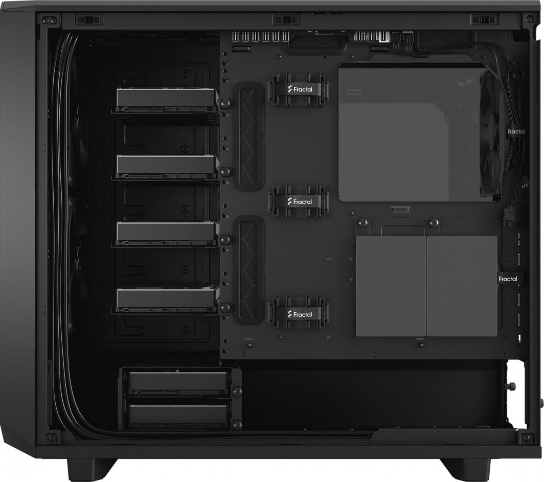 Куќиште за компјутер Fractal Design Meshify 2 TG Light Tint, Црна, Midi Tower