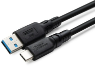 Kабел USB Microconnect ColorFlex, USB C во USB A, 1m, црвен