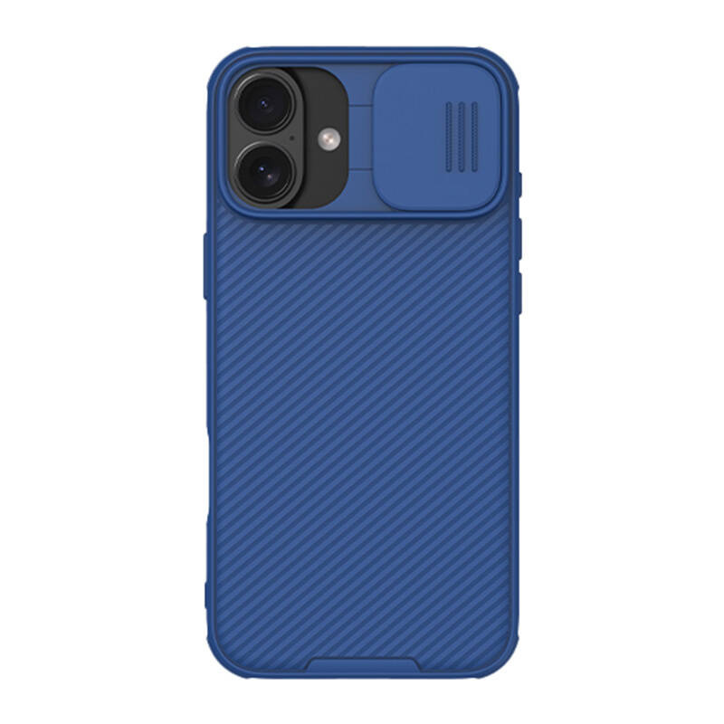 Mbrojtëse telefoni Nillkin Camshield Pro, për iPhone 16 Plus 6.7", slajder kamere, blu
