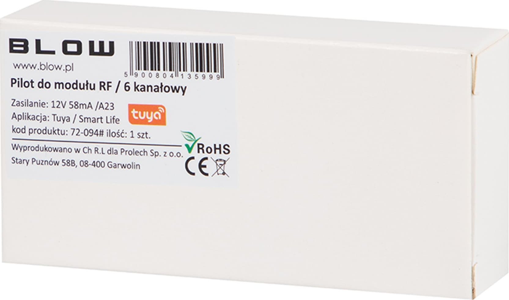 Telekomandë RF Blow 72-094, modul 6 kanale, wireless