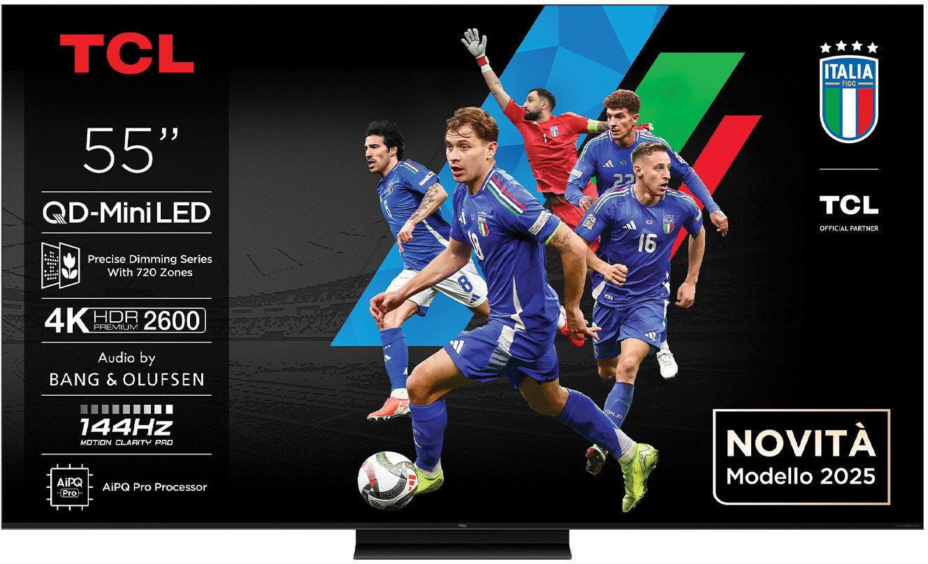 Televizor TCL C7K, 55", 4K Mini LED, 120Hz, metalik