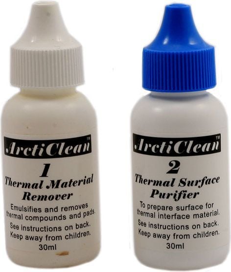 Set Arctic ArctiClean për heqjen e pastës termike, 30 ml