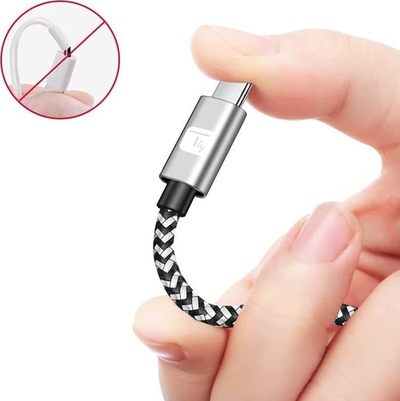Kabllo USB Techly ICOC MU2CC9-010-AL, USB-C, 1m, gri e zezë