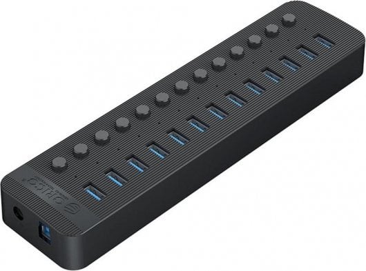 USB хаб Orico Active, 13 USB A порти, 5 Gbps, 60W, црн