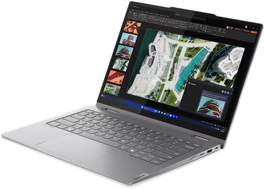 Лаптоп Lenovo ThinkBook 14 2-in-1 G4 IML, 14", Intel Core Ultra 7 155U, 32GB RAM, 1TB SSD, Intel Arc, Сив